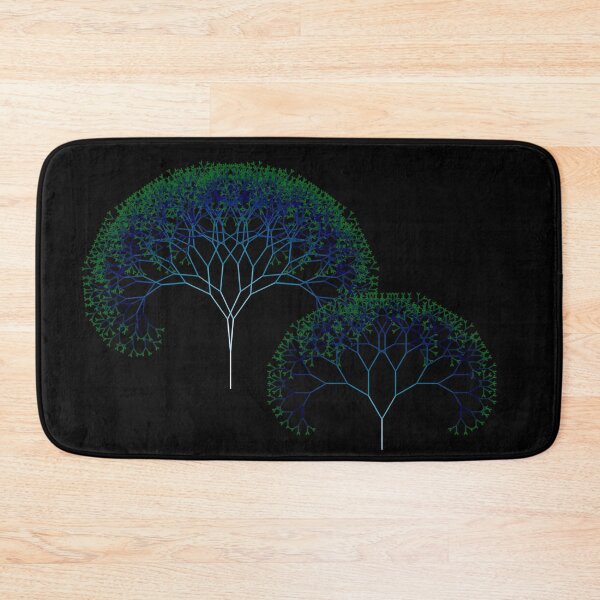 Item preview, Blue ocean colour fractal trees designed and sold by kzsg.