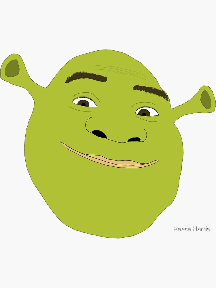 Shrek Face Stickers for Sale