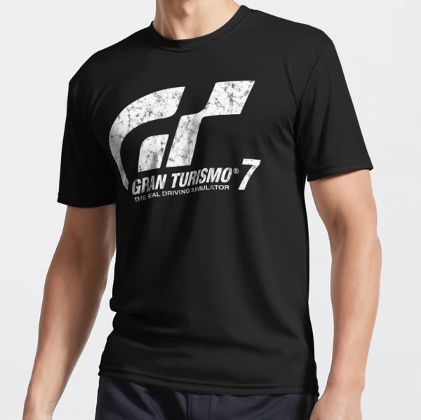 Gran Turismo 7 Distressed Logo Active T Shirt