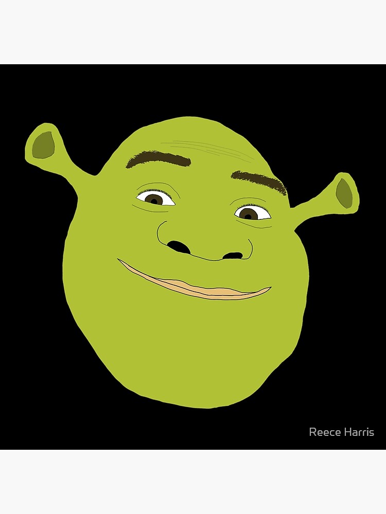 Shrek face meme Art Board Print for Sale by calamity02