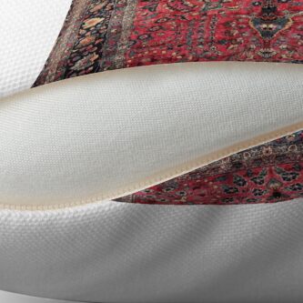 Alternate view of Antique Persian Red Rug Throw Pillow