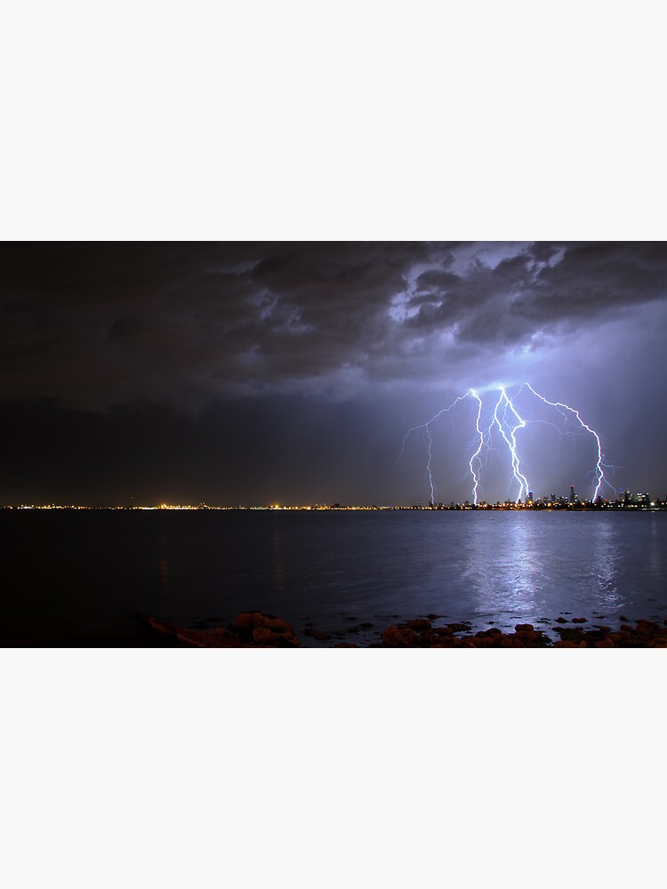 Thumbnail 7 of 7, Framed Art Print, Electric Melbourne designed and sold by wolfcat.