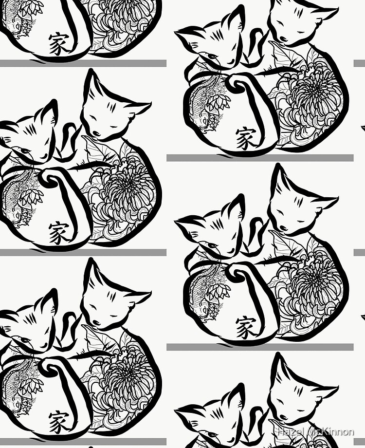 Wynter And Janet Monmon Cat Tattoo Design Ipad Case Skin By Hazelmckinnon Redbubble