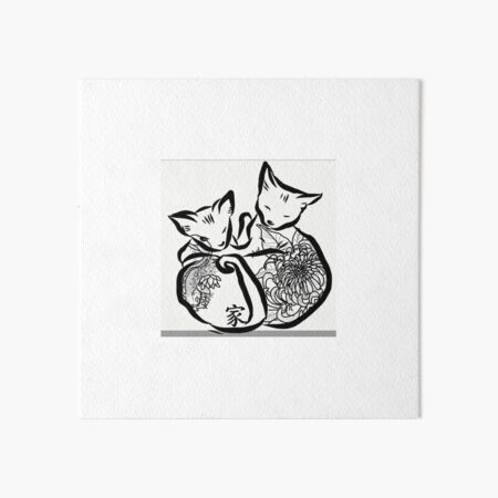 Monmon Cats Art Board Prints Redbubble