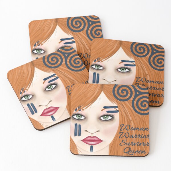 Item preview, CELTIC WOMAN WARRIOR SURVIVOR QUEEN REDHEAD designed and sold by wiboandbear.