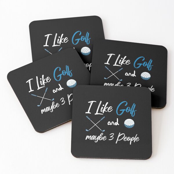 Item preview, I Like Golf And Maybe 3 People Quote With Sticks And Balls Graphic illustration  designed and sold by MerchSpot.