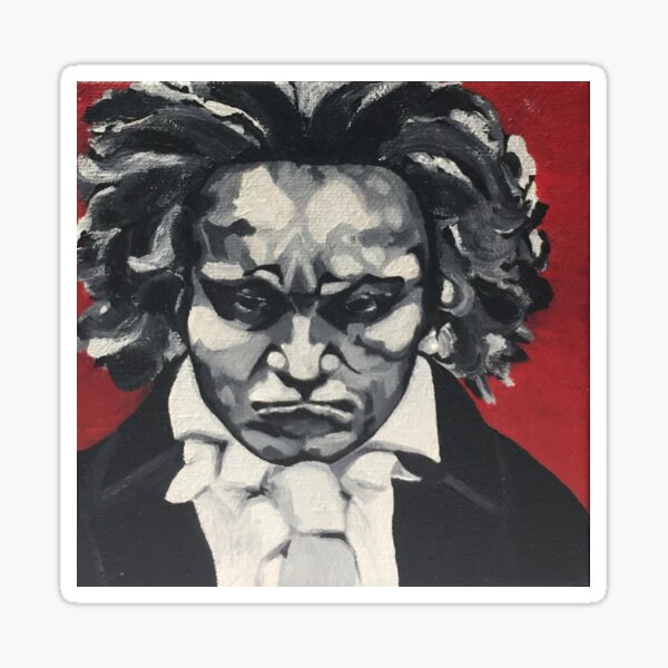 Ludwig van Beethoven Portrait Sticker