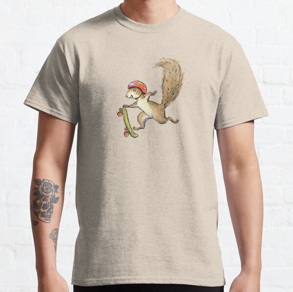 Skater Squirl, Skateboarding Squirrel Design Classic T-Shirt