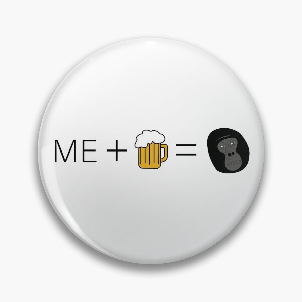 Item preview, Me plus beer equals gorilla designed and sold by Geordie Strike.