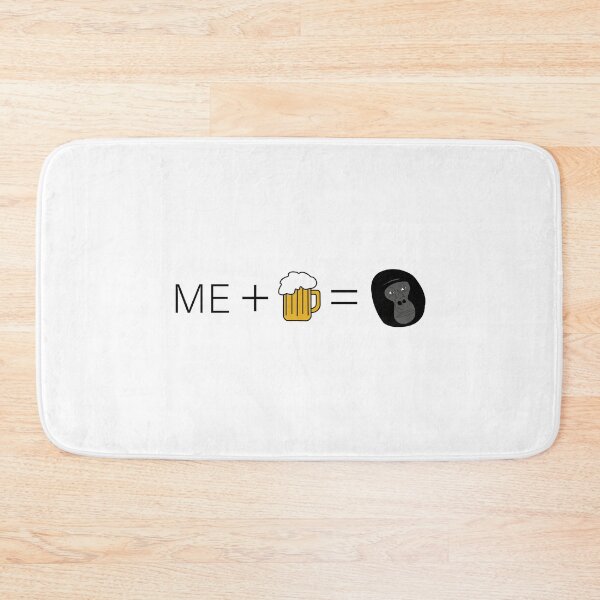 Item preview, Me plus beer equals gorilla designed and sold by Geordie Strike.