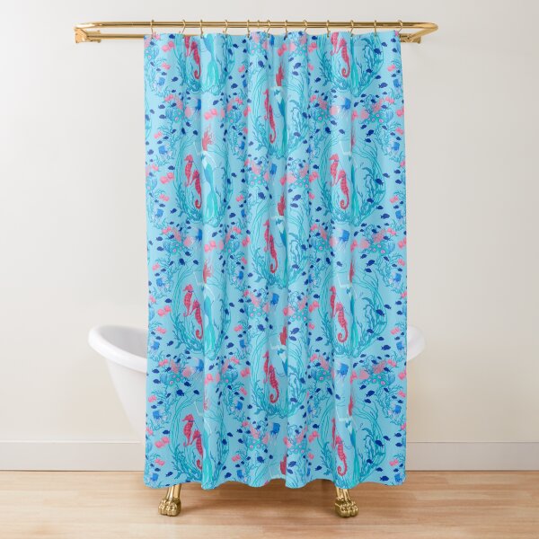 Mermaid’s Garden Shower Curtain