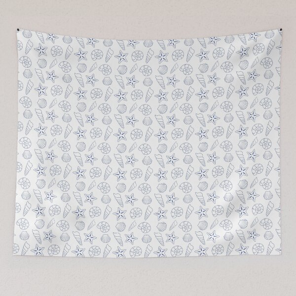 Item preview, Ocean seashells pattern designed and sold by CarolinasDsgns.