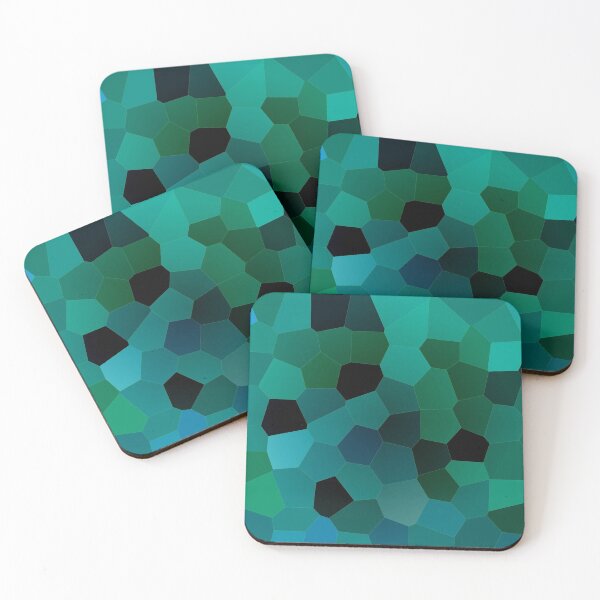 Item preview, Dark Turquoise Shards Mosaic Pattern designed and sold by Sebastian Grafmann.