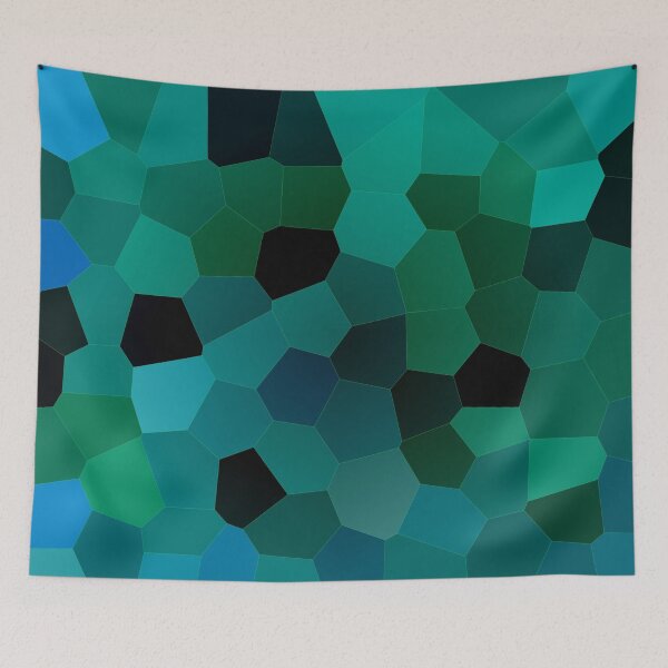 Item preview, Dark Turquoise Shards Mosaic Pattern designed and sold by Sebastian Grafmann.
