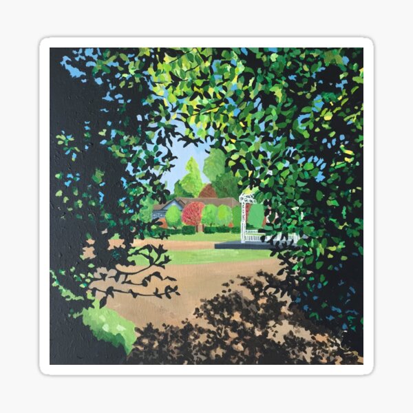 Light and Shadow - natural patterns Sticker