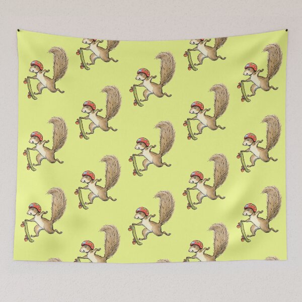 Item preview, Skater Squirl, Skateboarding Squirrel Design designed and sold by joykolitsky.