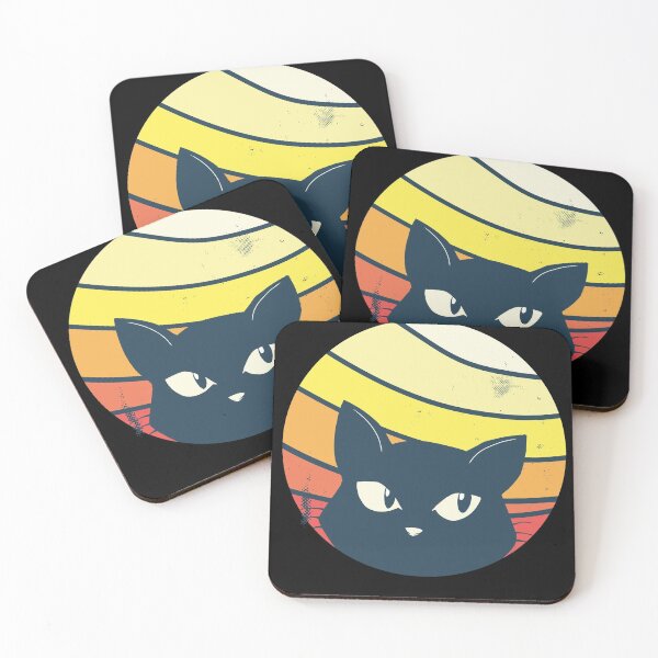 Item preview, Retro Cat Sunset designed and sold by DavinciStore21.