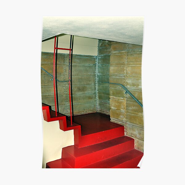 Frank Lloyd Wright Designed Stairway, Florida Southern College, Lakeland, Florida Poster