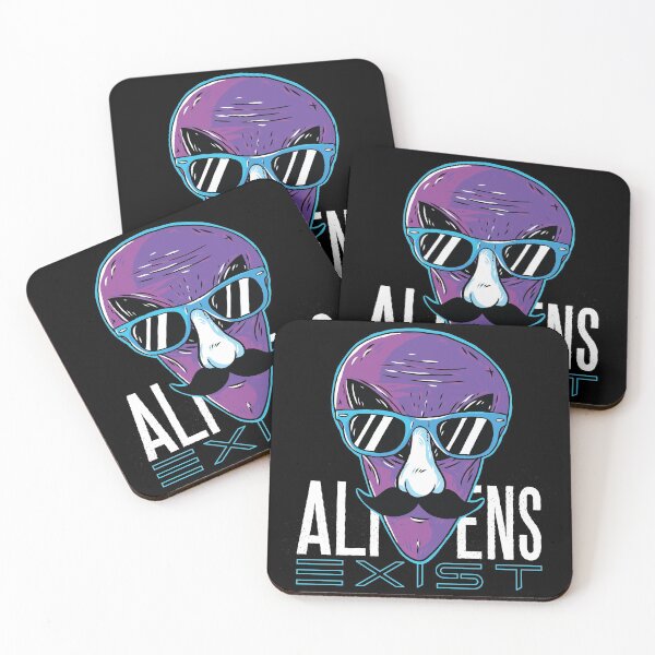 Item preview, Aliens Exist Funny Aliens Design designed and sold by DavinciStore21.