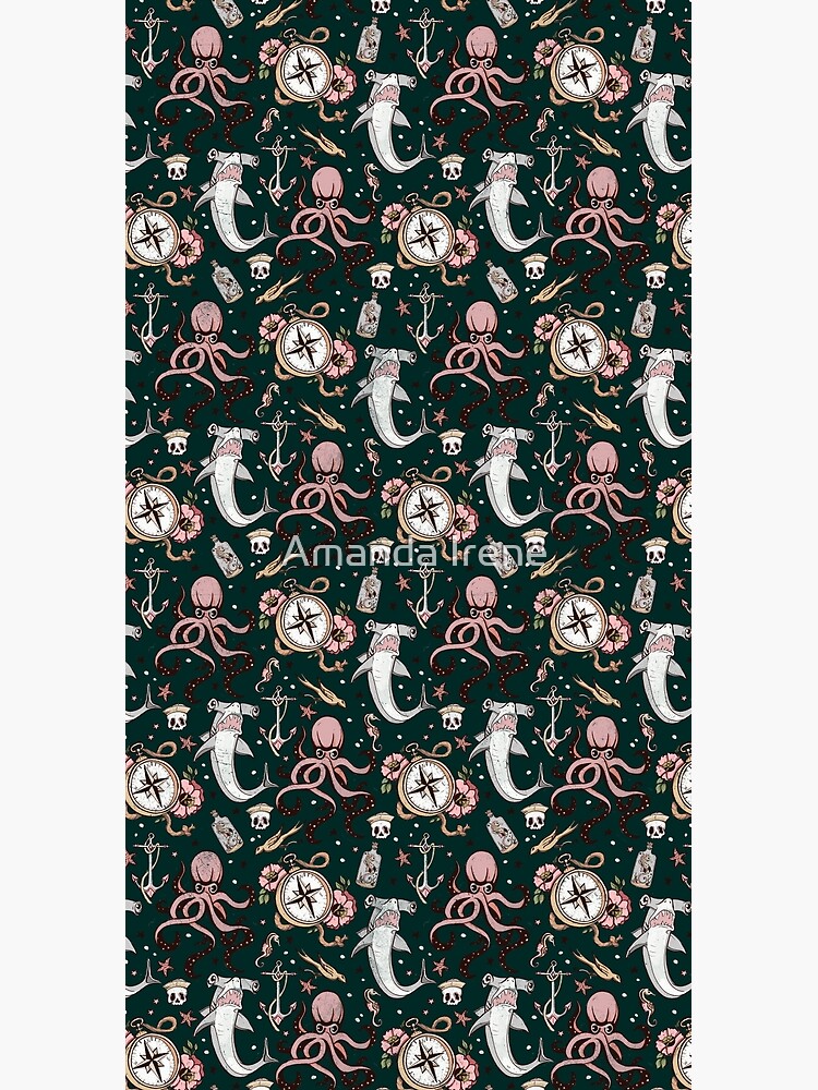Dark Sea Creature Pattern by IrenesGoodies