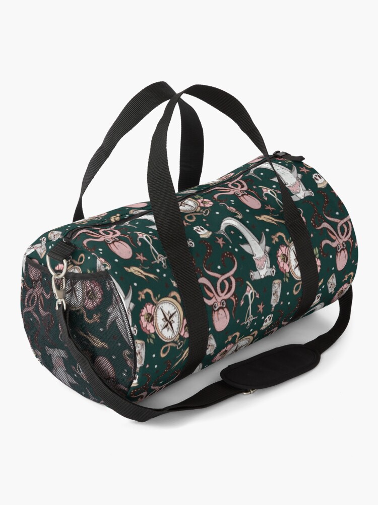 Alternate view of Dark Sea Creature Pattern Duffle Bag