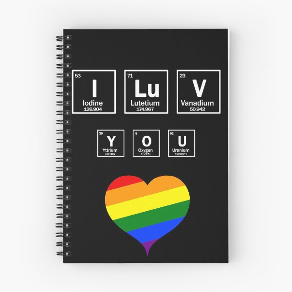 Item preview, I LOVE YOU chemical elements and LGBT flag colors designed and sold by patriotazx.