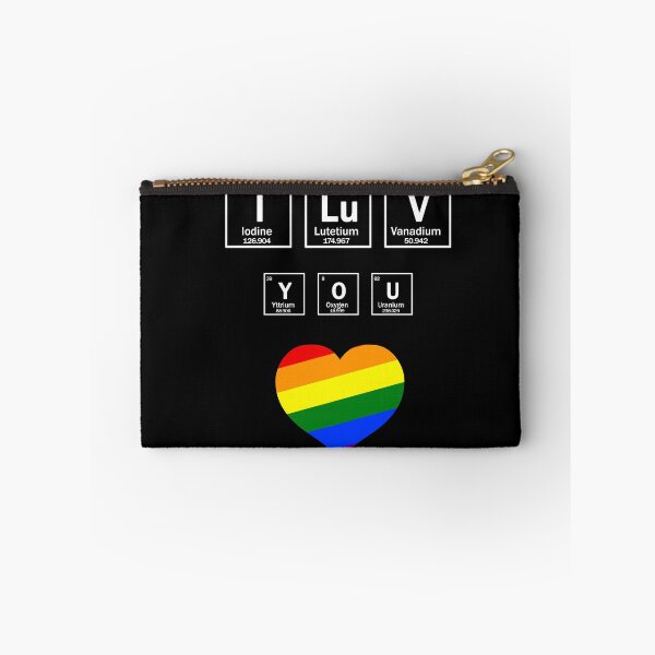 Item preview, I LOVE YOU chemical elements and LGBT flag colors designed and sold by patriotazx.