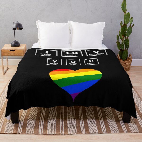 Item preview, I LOVE YOU chemical elements and LGBT flag colors designed and sold by patriotazx.
