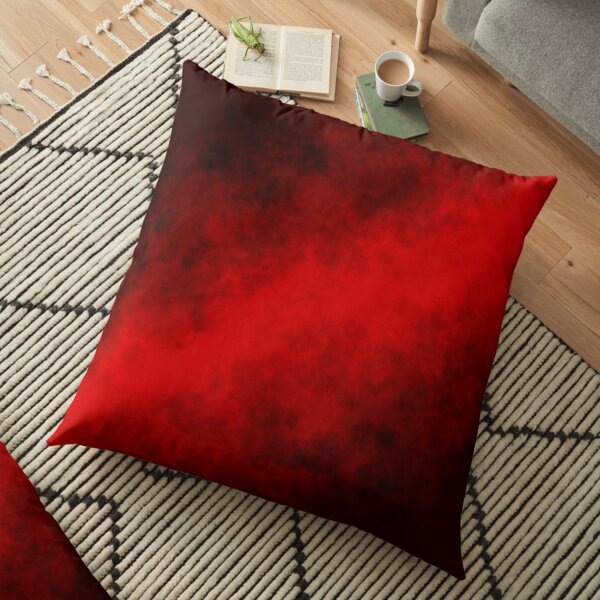 Fumée rouge Coussin de sol