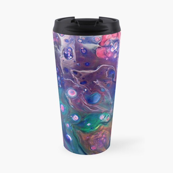 fluid technique. Original painting still available. Travel Mug