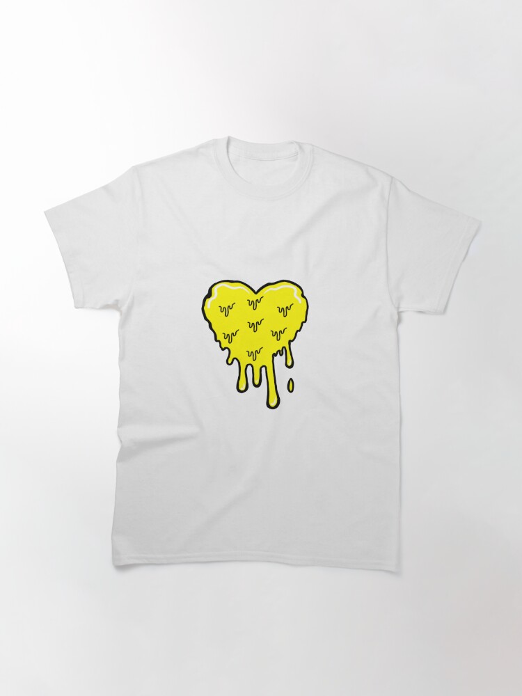 Yellow Melting Acid Heart | Classic T-Shirt