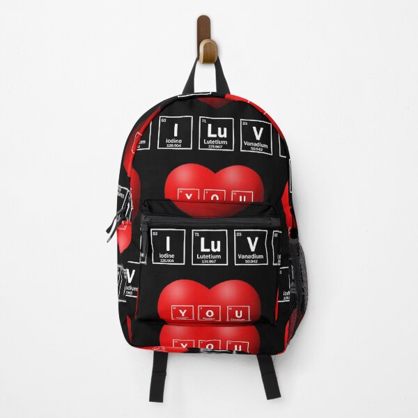 Item preview, I LOVE YOU chemical elements and red heart designed and sold by patriotazx.
