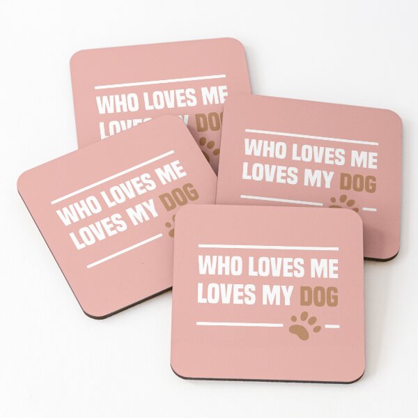 Item preview, Who Loves Me Loves My dog , funny dog lover shirt, dog lovers designed and sold by Naufaal.