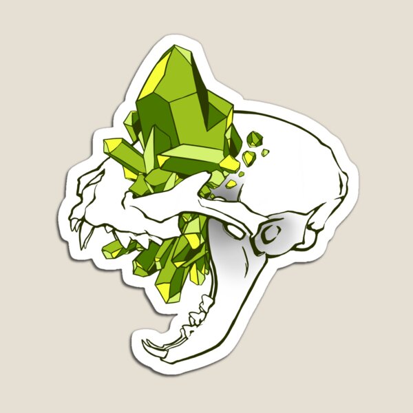 Crystal Skull - Cat Magnet