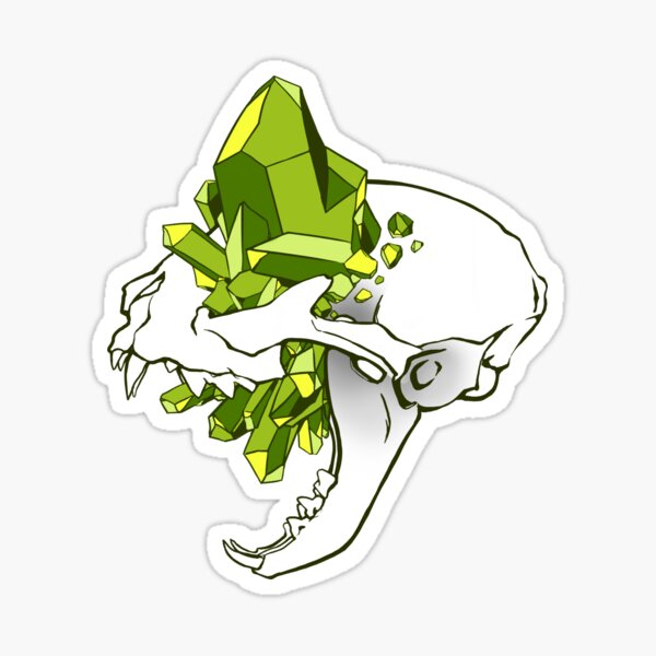 Crystal Skull - Cat Sticker