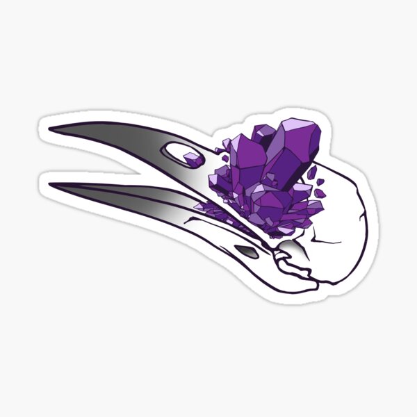 Crystal Skull - Crow Sticker