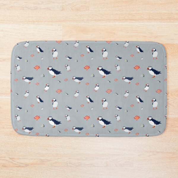 Item preview, Puffins on grey designed and sold by chihuahuashower.