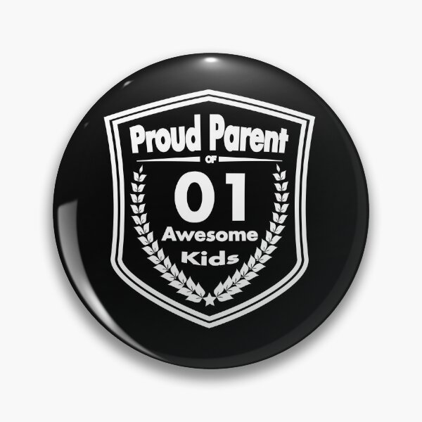 Item preview, Proud Parent of 1 Awesome Kid- white pattern designed and sold by BeProudTees.