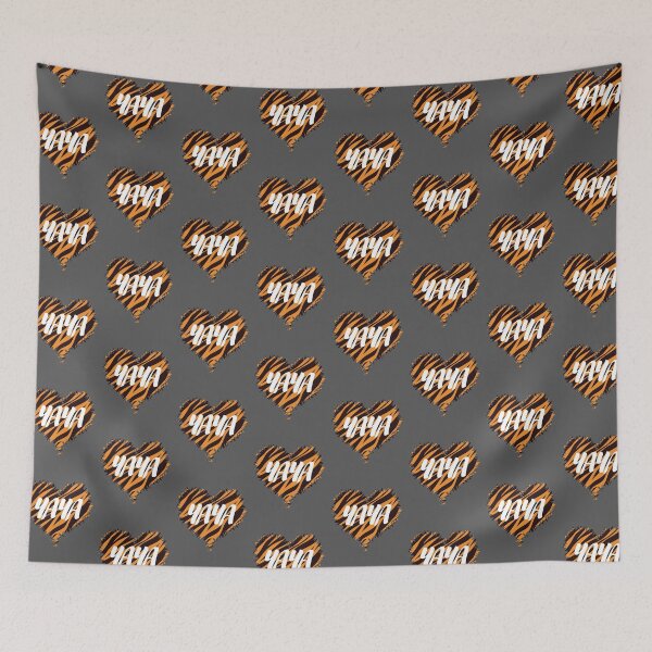 Item preview, Tiger print heart Yaya designed and sold by gearupgrand.