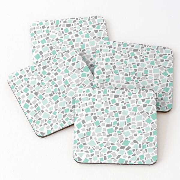 Item preview, Broken Tiles Mosaic Pattern Cool Green Background GC-120-1 designed and sold by GraphicCharms.
