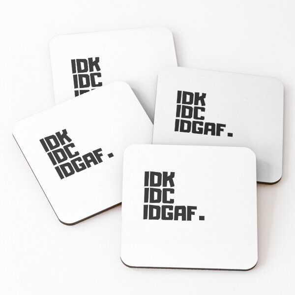 Item preview, IDK IDC IDGAF Shirt , Sarcastic Tshirt, I Don't Care Shirt ,Procrastination Shirt , Nerd Shirt, Funny Shirt , Gift For Her , Gift For Him designed and sold by Just Smile.