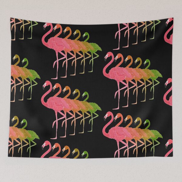 Item preview, Flamingos dancing designed and sold by Jamboprints.