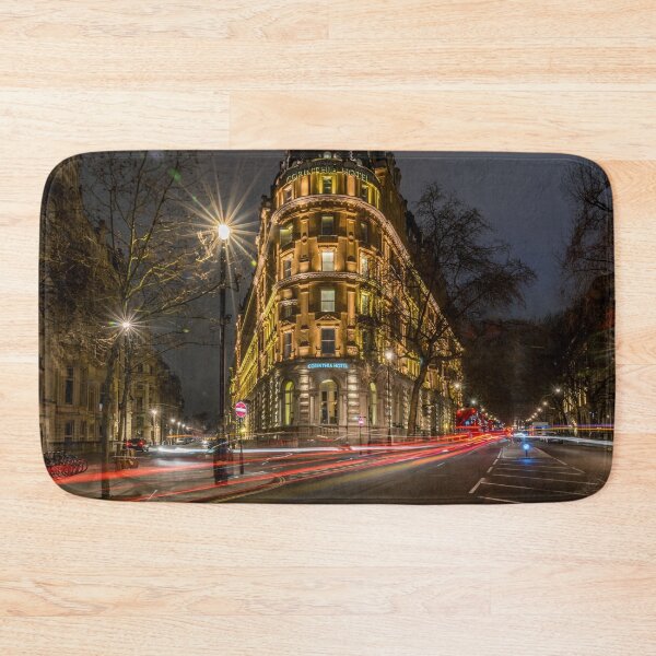 Item preview, Light trails on city street of central London designed and sold by RezieMart.