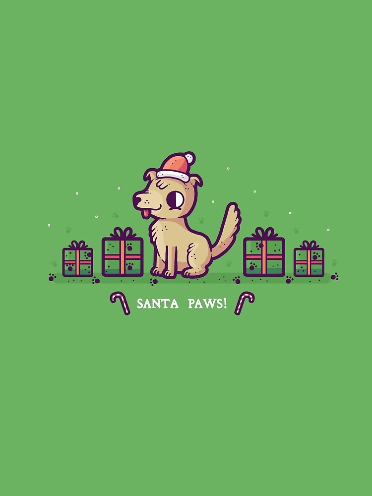 Thumbnail 3 of 3, Scarf, Santa Paws designed and sold by Randyotter.