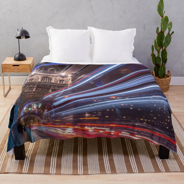 Item preview, Light trails along Tower Bridge London designed and sold by RezieMart.