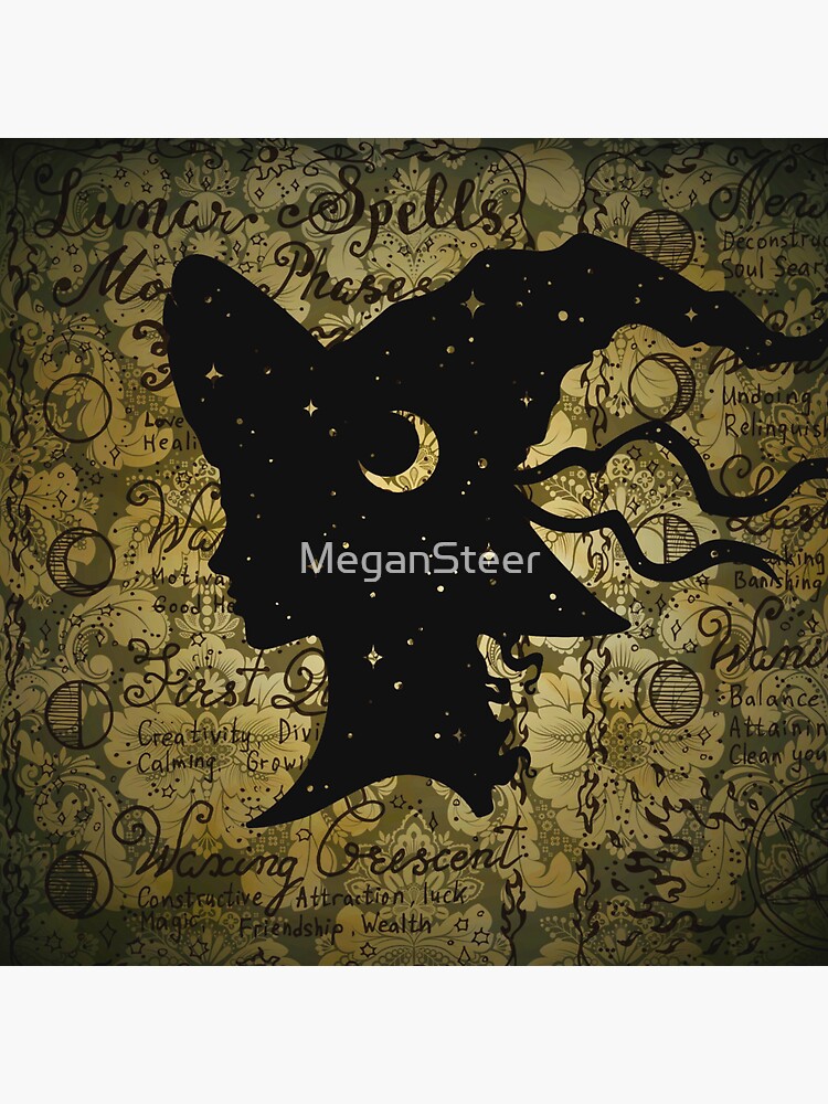 Thumbnail 3 of 3, Sticker, Book of Spells designed and sold by MeganSteer.