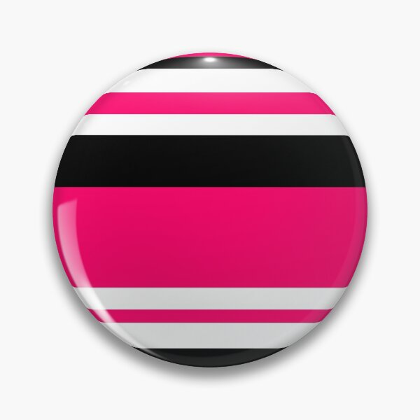 Item preview, Pink Black White Horizontal Stripes designed and sold by wordznart.