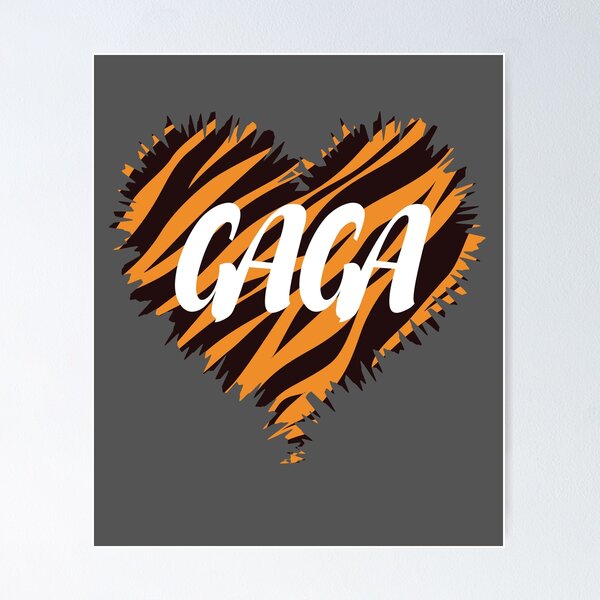 Item preview, Tiger print heart Gaga designed and sold by gearupgrand.