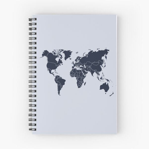 Item preview, The World (Light&Dark Blue) designed and sold by DrewWarren.