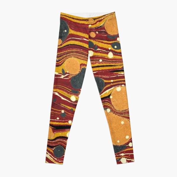 Old Marbled Paper 01 Leggings